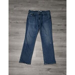 Women's Blue Levis 505‎ Stretch Straight Leg Denim Jeans Size 14 W34 L32